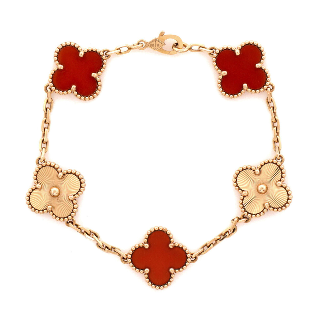 Van Cleef & Arpels Vintage Alhambra 5 Motifs Bracelet